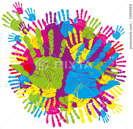 color hand print 5894869
