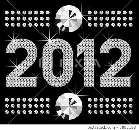 diamond numbers 2012 - Stock Illustration [5895198] - PIXTA