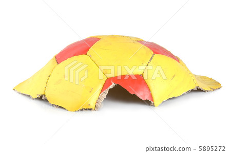 Part of the old soccer isolated Part of the old soccer isolated 5895272