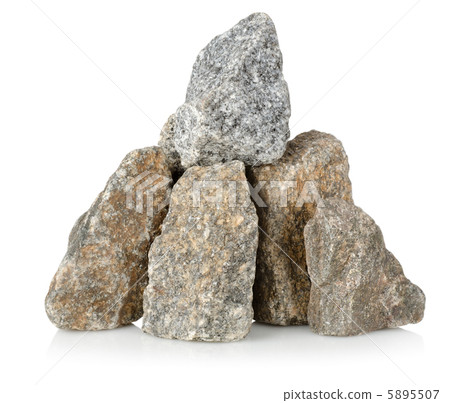 Heap gray stones Heap gray stones 5895507