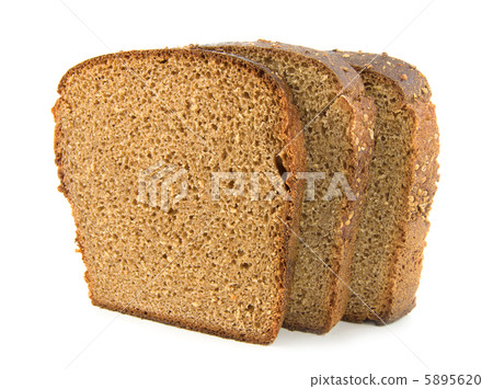 Bread isolated on a white 5895620