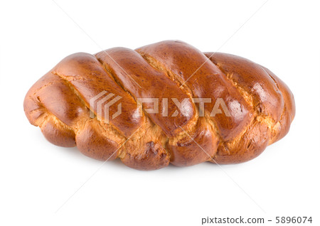Sweet bread isolated on white 5896074