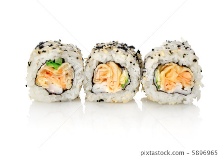 Three rolls on a white background Three rolls on a white background 5896965