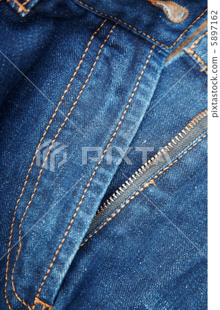 Fly front of blue jeans Fly front of blue jeans 5897162