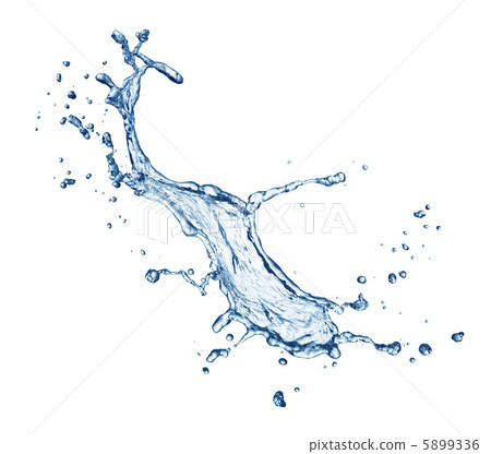 blue water splash isolated 5899336