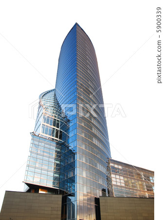 Modern office building isolated on white 5900339