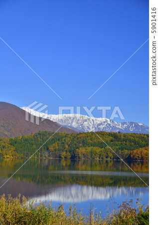 Omachi的Nishina Sanko Lake Aoki 5901416