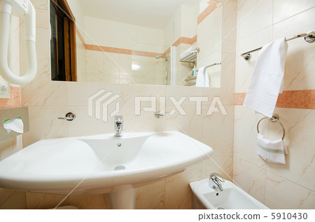 Sink in the modern bathroom Sink in the modern bathroom 5910430