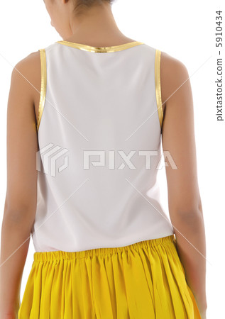 Fashion concept with model on white Fashion concept with model on white 5910434
