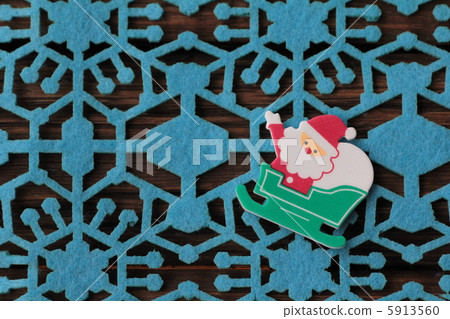 Santa Claus on a sleigh sticker - Christmas goods Santa Claus on a sleigh sticker - Christmas goods 5913560