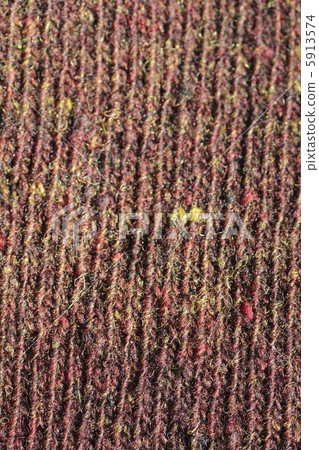 Machine knitted stitches Brown wool 5913574