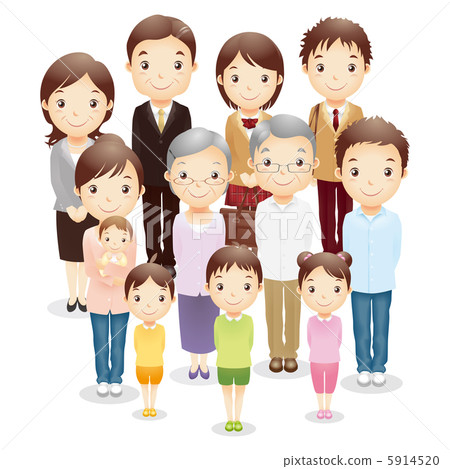 Large family illustration 5914520