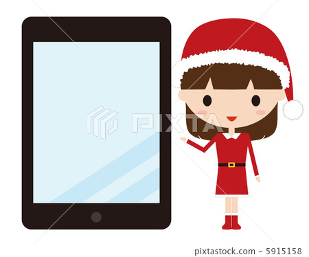 Santa girl tablet 5915158