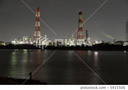 四日市Shihama變電站夜景 5915508