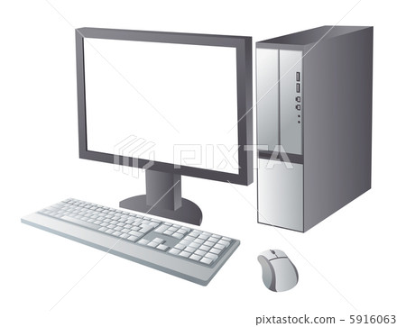 台式電腦(屏幕白色) 台式電腦(屏幕白色) 5916063