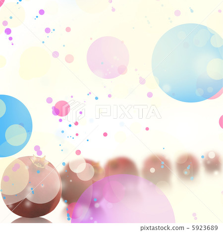 Colorful holiday background with confetti and pomegranate 5923689