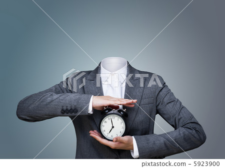 Conceptual image of a no head woman , lots of copy space 5923900