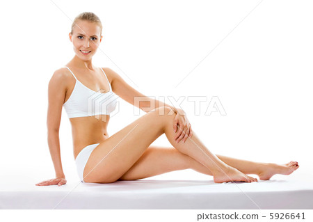 Pretty half-dressed woman Pretty half-dressed woman 5926641