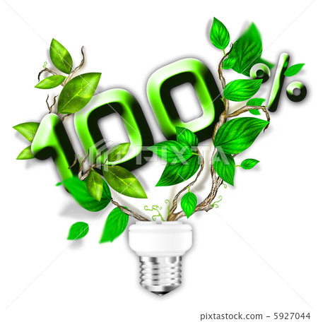 Energy saving eco lamp with green values concept Energy saving eco lamp with green values concept 5927044