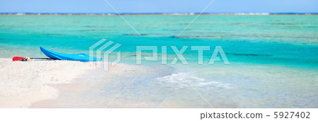 Kayak on a beach 5927402