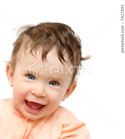 happy laughing dishevelled baby 5927891