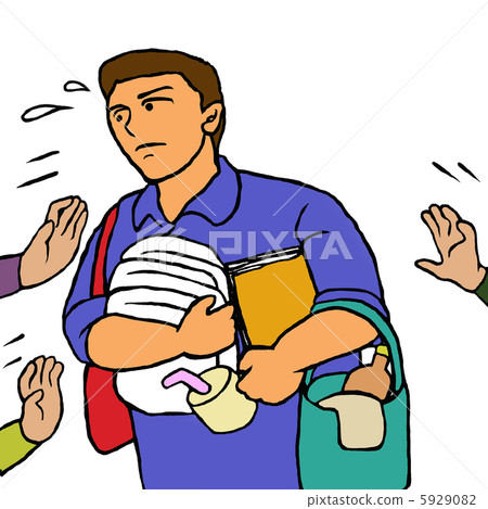 Male care worker working hard 5929082