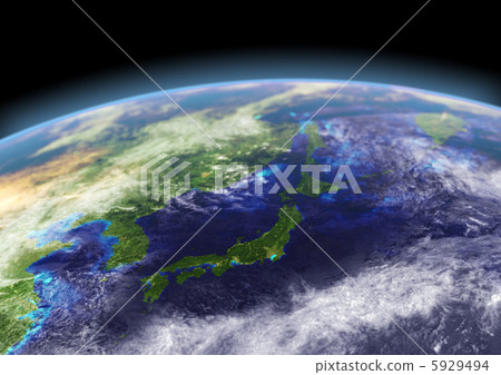 日本衛星圖（側面前方） 5929494