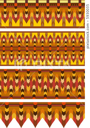 Ethnic Pattern Stripe Set 5930035