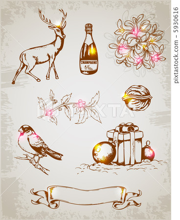 Christmas design elements Christmas design elements 5930616