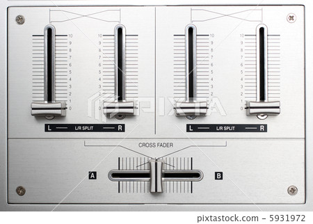 fading controls of dj music mixer fading controls of dj music mixer 5931972