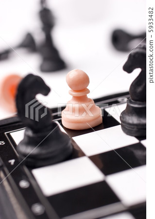 Chess figures on board Chess figures on board 5933482