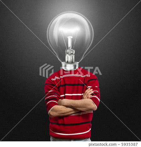 male in red and lamp-head male in red and lamp-head 5935387