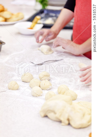 dough and hands closeup dough and hands closeup 5938537