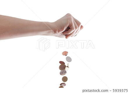 coins in the hand 5939375