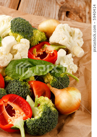 fresh vegetables on the parchment fresh vegetables on the parchment 5940414