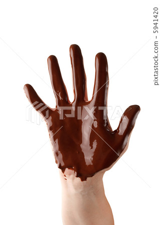 chocolate hand chocolate hand 5941420