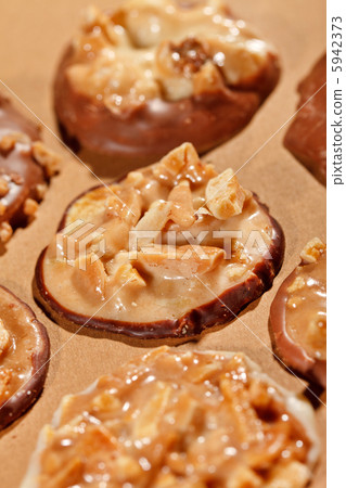 chocolate sweets with almond chocolate sweets with almond 5942373