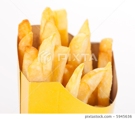 french fries on a white background french fries on a white background 5945636