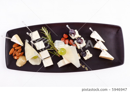 plate with different types cheese plate with different types cheese 5946947