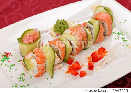 sushi on the plate sushi on the plate 5947233