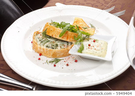 fish pie with sauce and potato chips fish pie with sauce and potato chips 5949404