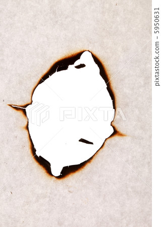 Burn hole in paper Burn hole in paper 5950631