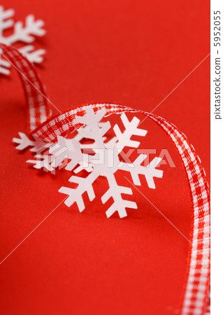 snowflakes on the red background snowflakes on the red background 5952055