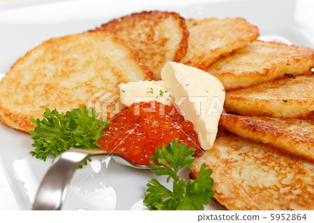 fried potatoes pancakes with caviar fried potatoes pancakes with caviar 5952864