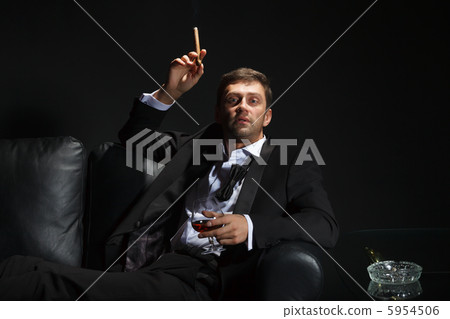 Macho man in a nightclub 5954506