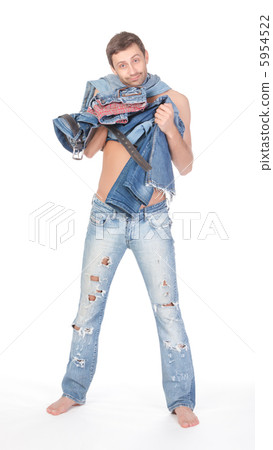 Man deciding what to wear 5954522