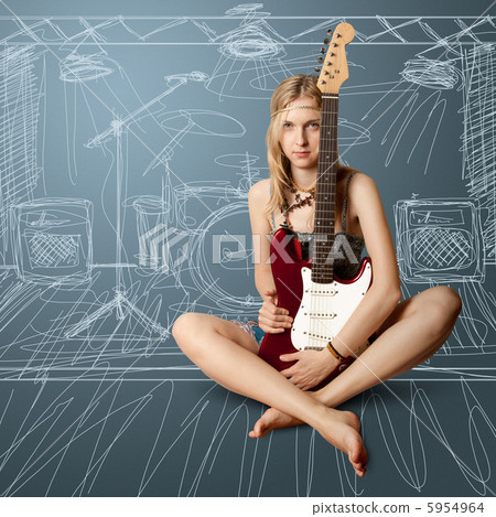 girl with the guitar girl with the guitar 5954964