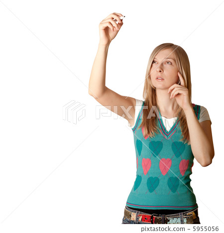 businesswoman writing something 5955056