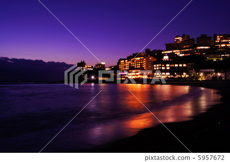 Nishiura spa town night Nishiura spa town night 5957672