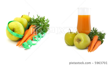 Carrot juice with apples and carrots 5963701